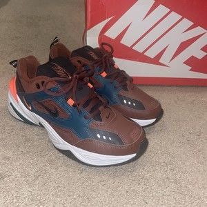 Nike M2K Tekno Pueblo Brown Black Rainforest AV4789-200 Dad Shoe monarch Sz 10.5